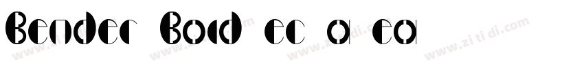 Bender Bold2ec7a8ea字体转换